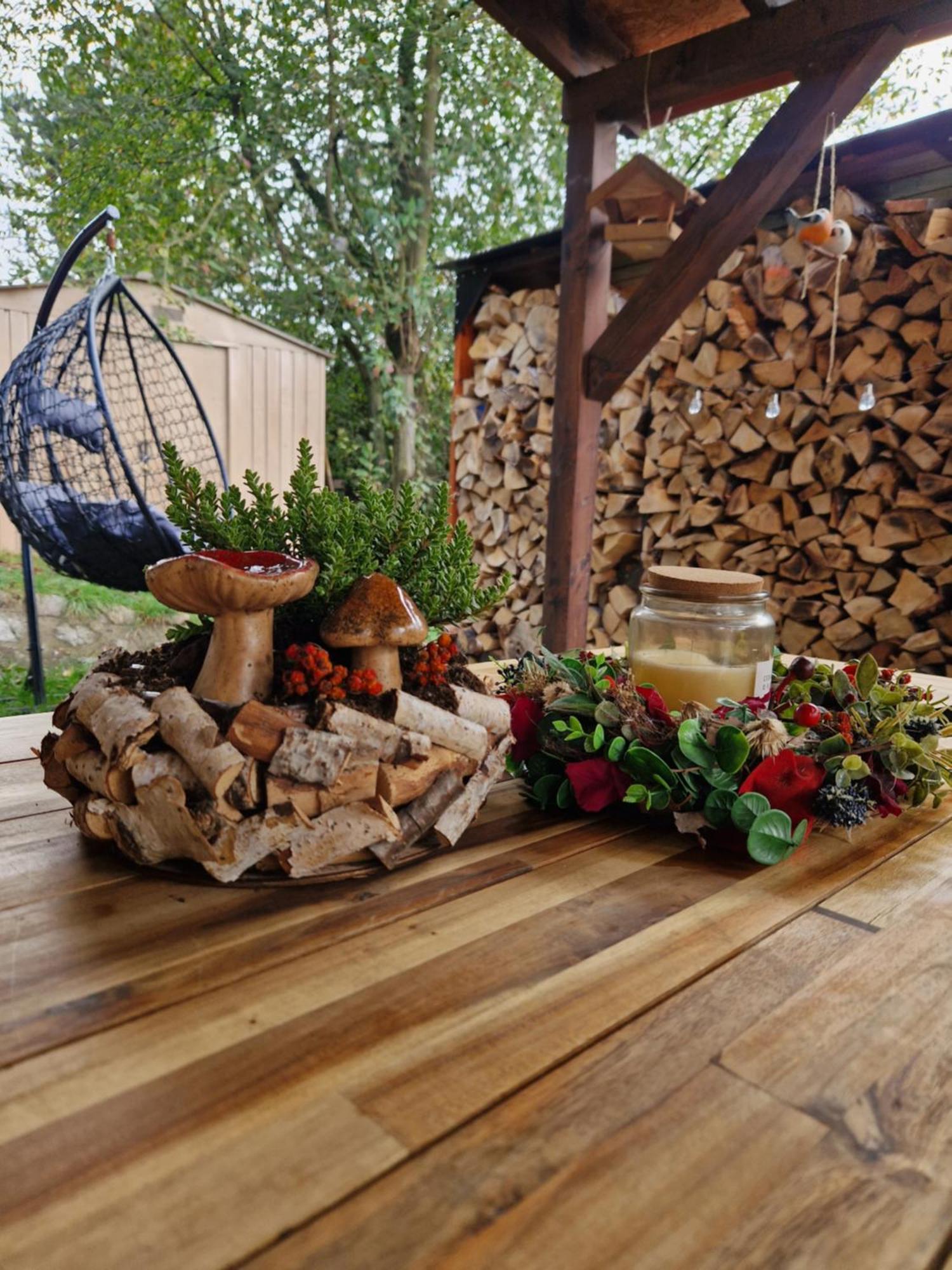 Chata Jeleni Drevenice S Vlastni Virivkou Horni Halze Buitenkant foto